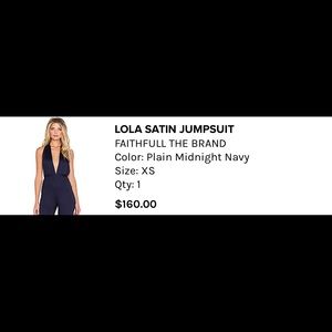 Faithfull the Brand Other - Lola Satin Jumpsuit Faithfull the Brand Other - Lola Satin Jumpsuit